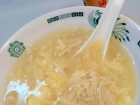 ネギ油香るえのき玉子中華スープ